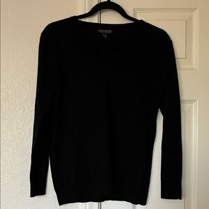 Banana Republic Elegant Black V-Neck Sweater